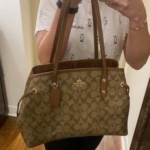 Coach signature canvas bag